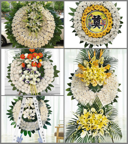 山东潍坊安丘市吾山镇教子峪村花圈速递